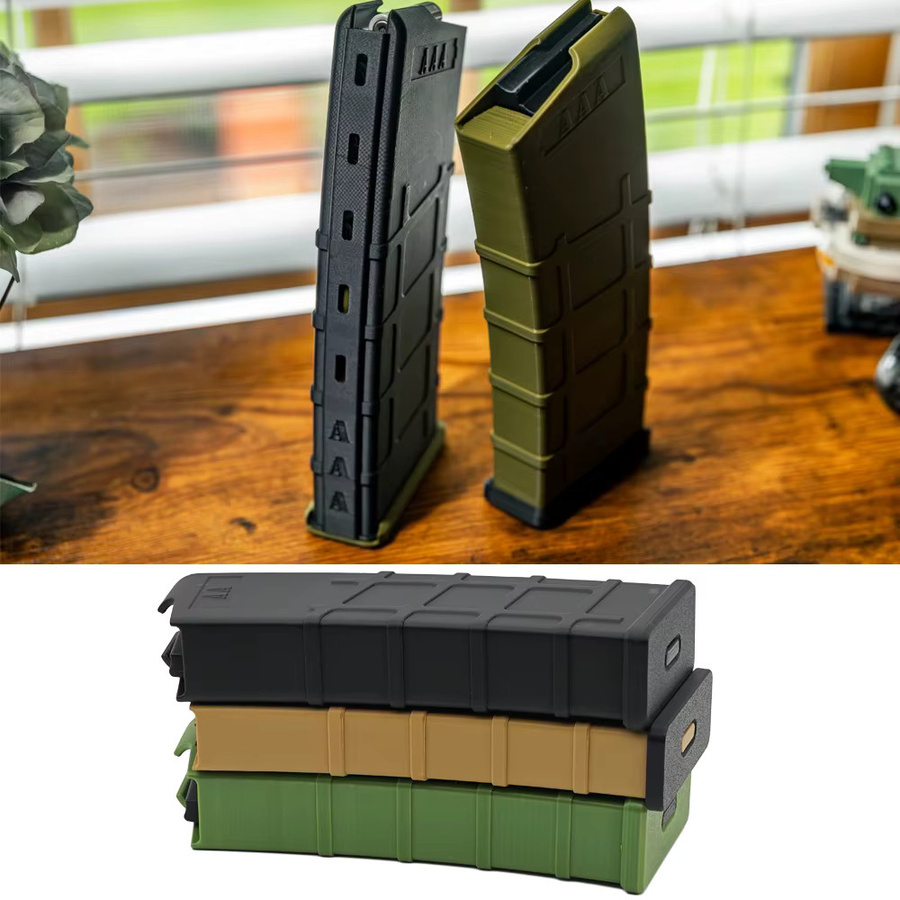 Batterie-Aufbewahrungsbox in Zeitschriftenform mit mehreren Steckplätzen für AA- und AAA-Batterien, Schwarz und Mehrfarbig - Bild 2