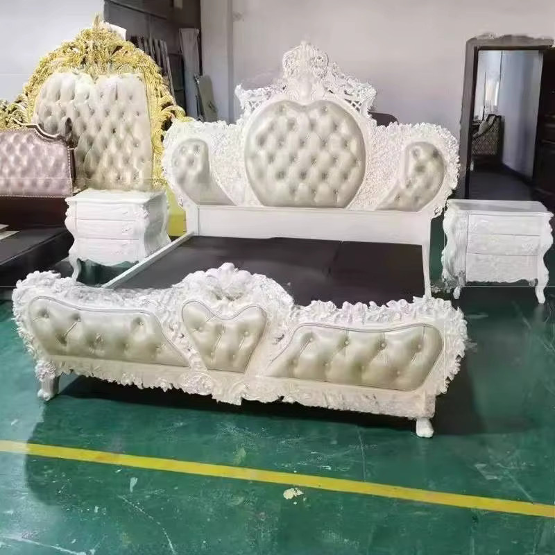 MBVM Doppelbett aus Massivholz in Eiche mit Lendenwirbelstütze und gepolstertem Rahmen im modernen Stil - Bild 3