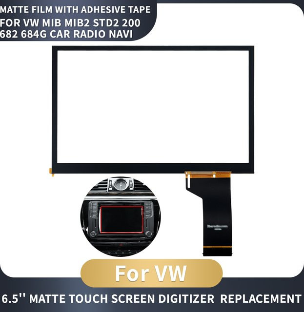 Camod-Zone 6,5 Zoll Touchscreen Display für VW MIB STD2 PQ Serie, Schwarz, WVGA0633F00039 WVGA0633F00045 - Bild 1