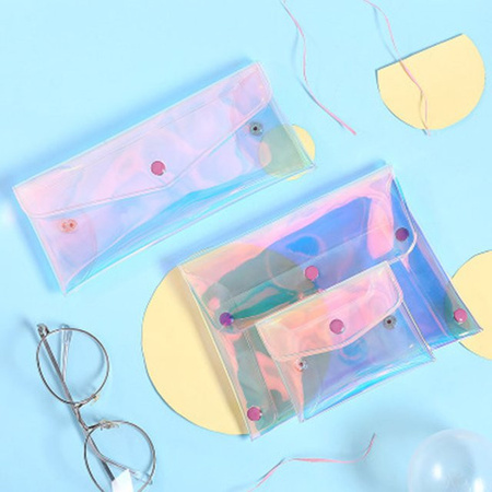 Wasserdichte Kosmetik-Tasche und Federmäppchen aus PVC in Multicolour