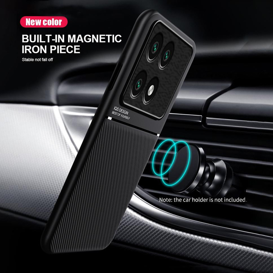 Xiaomi Leder Magnetische Handyhülle mit NFC für Poco F6 Pro F5 F4 F3 M5S M4 M3 M4 Pro 4G X6 X5 Pro X4 GT X3 NFC in Schwarz mit matter Textur - Bild 3