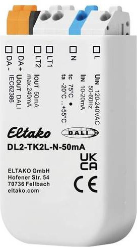 Eltako DL2-TK2L-N-50mA DALI Tasterkoppler für die Unterputzmontage - Bild 1