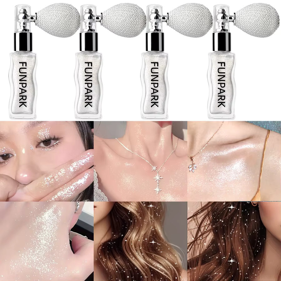 FUNPARK Highlighter Puder, silberfarben, schimmernd - Bild 5