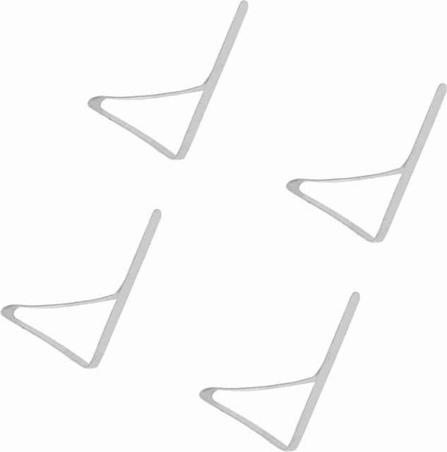 4 Stück Tischdecken-Clips aus Edelstahl von mfySpace, rutschfeste Tischdeckenhalter, Klemmen, B: 10,5 cm, H: 7 cm - Bild 1