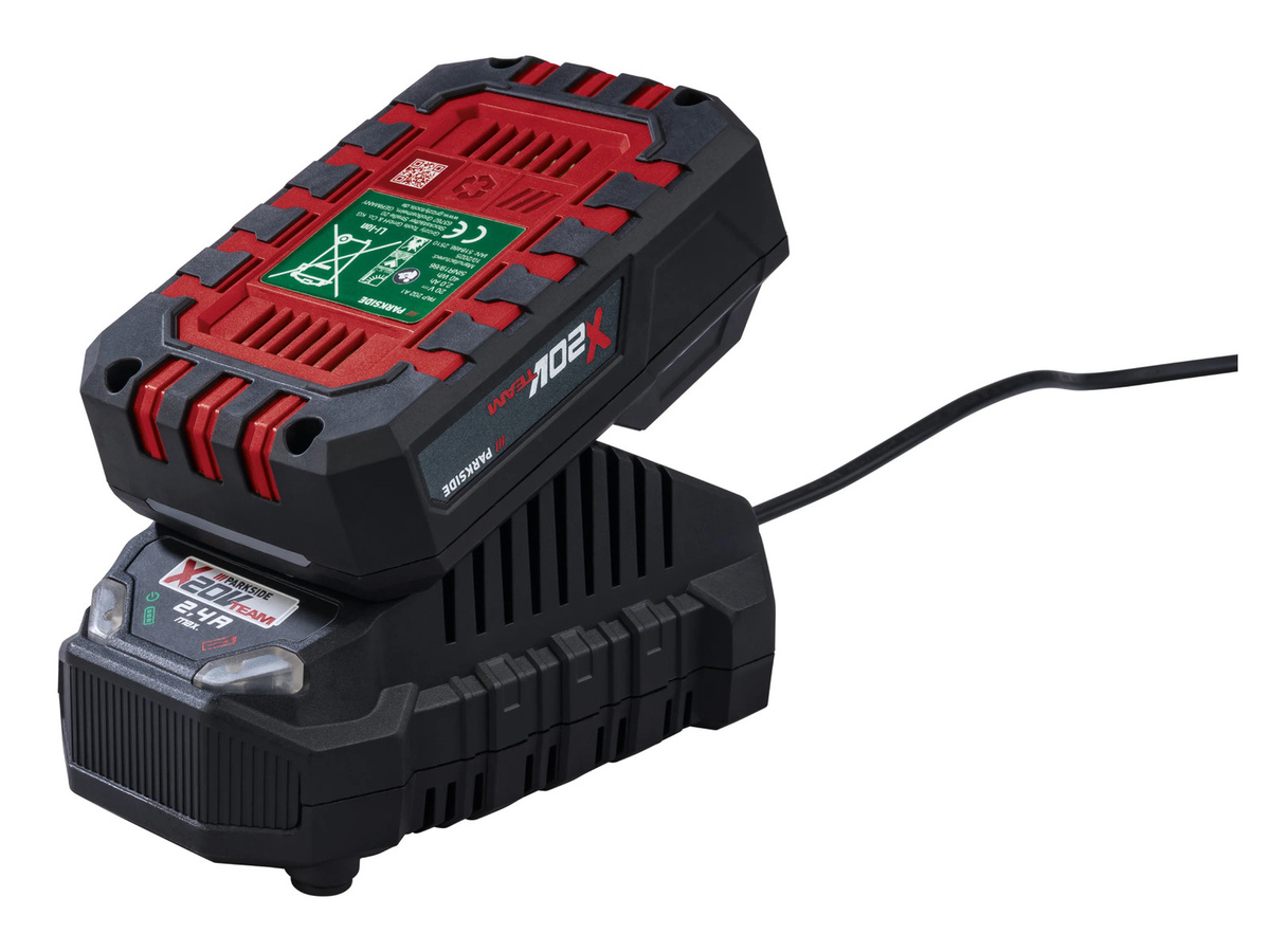 Parkside Limited Edition Akku-Set: 20 V PAP 20 A1 Li-Ion Akku 2 Ah in Schwarz und PLG 20 C1 Akku-Ladegerät - Bild 2
