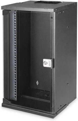 Digitus SOHO PRO Wandgehäuse 10 Zoll IT-Schrank 12 HE Schwarz (RAL 9005), B/T/H: 59,5 x 31,5 x 30 cm - Bild 1