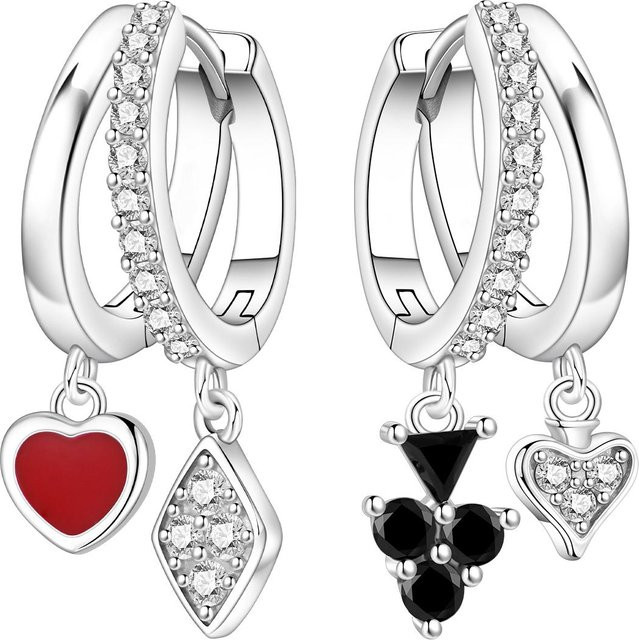 Orstarry Ohrring, 925 Silber, Zirkonia, Damen, asymmetrisch - Bild 1