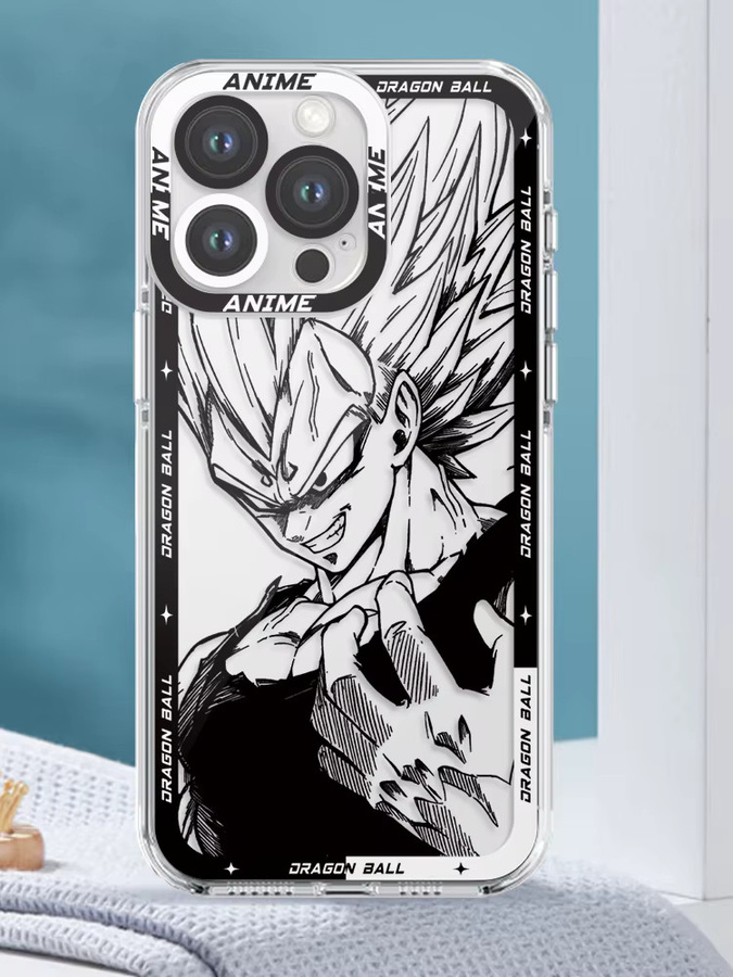 Transparente Handyhülle mit Dragon Ball Vegeta Design für iPhone Modelle - Bild 4