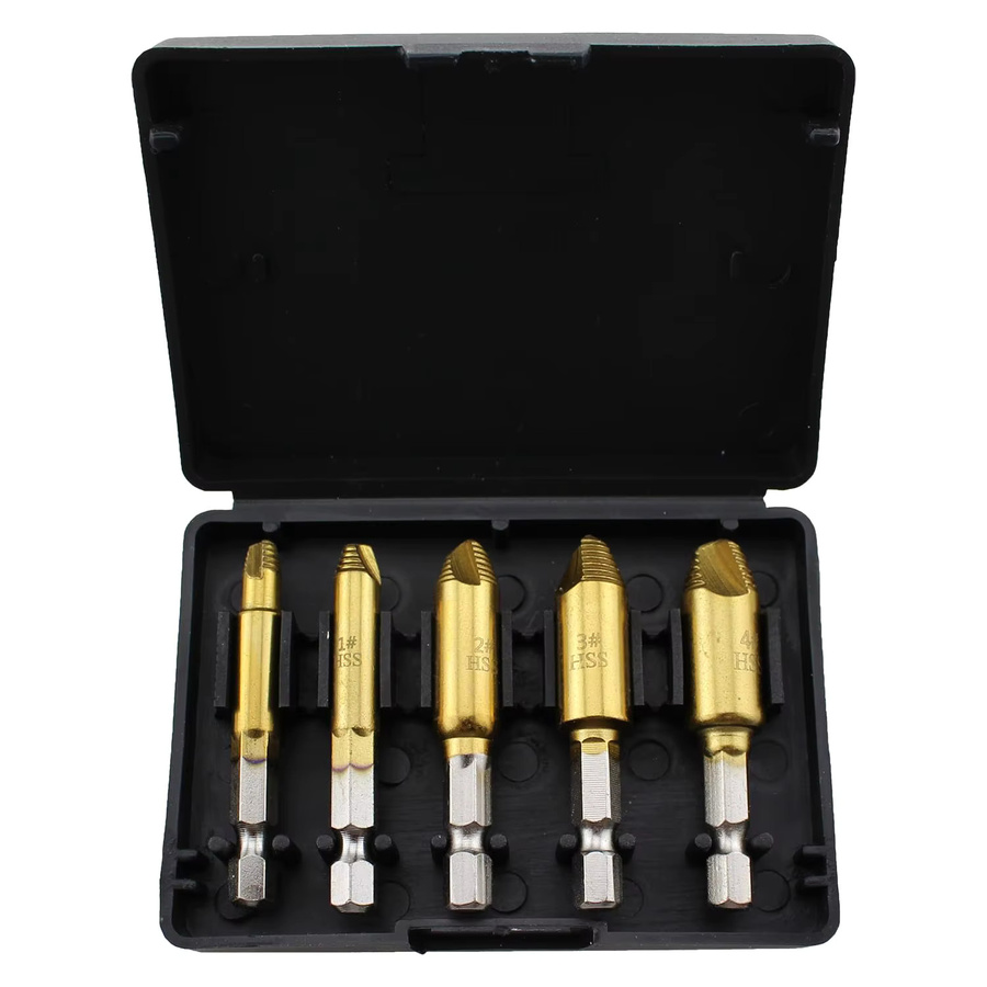 Raffrod 5-teiliges Abisoliertes Schraubenausdreher-Set aus HSS 4321 zum manuellen Entfernen von beschädigten Schrauben und Bolzen - Bild 7