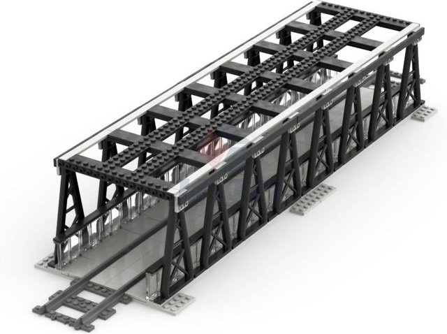 LEGO U-Bahn Brückenmodell Set, Bausteine, ab 6 Jahren - Bild 1
