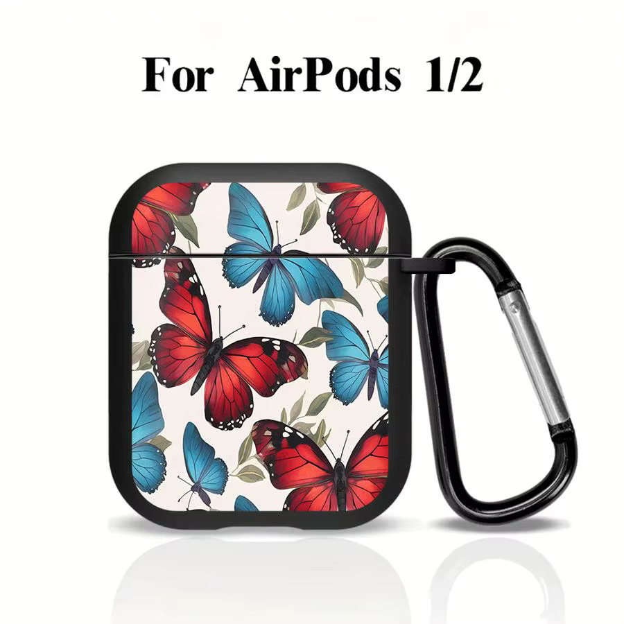Schutzhülle für Apple AirPods Pro 1 2 3 Pro mit buntem Schmetterlings-Design - Bild 3