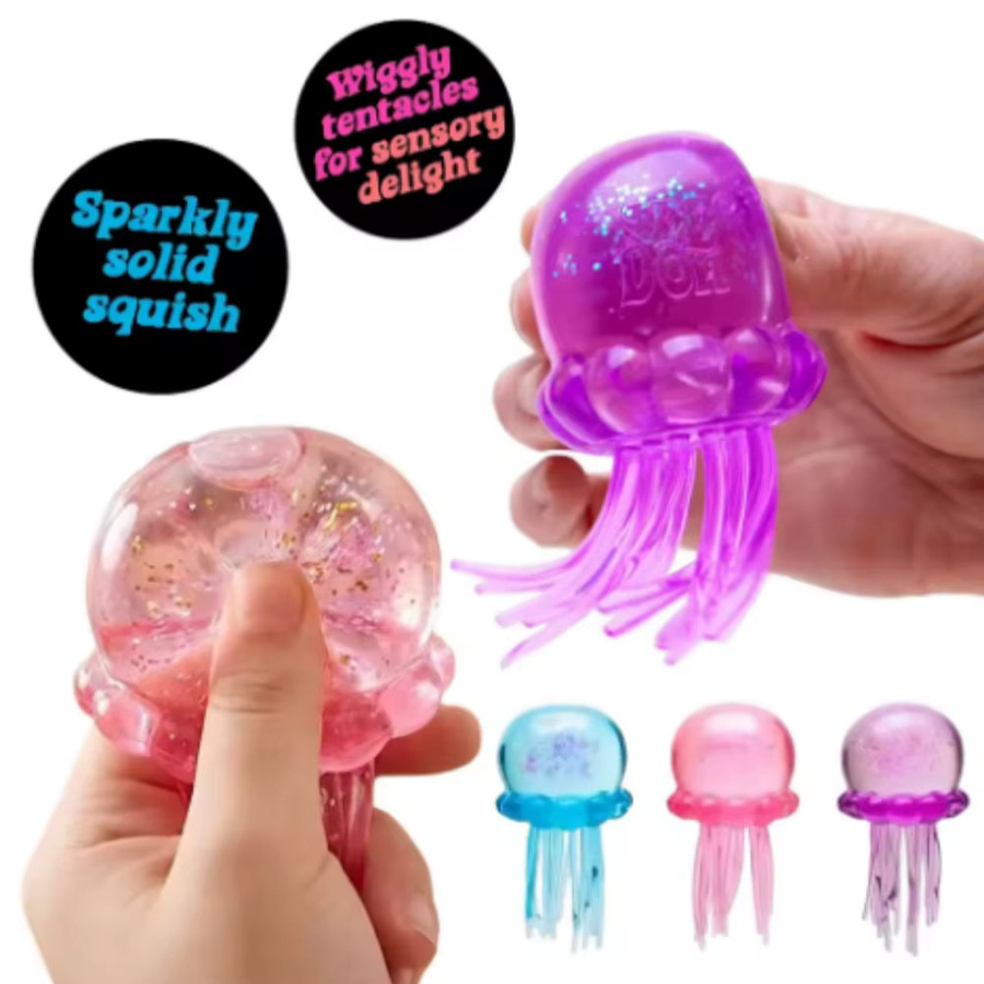 Schylling Nee Doh Quallen- & Würfel-Squish-Spielzeug, blue - Bild 4