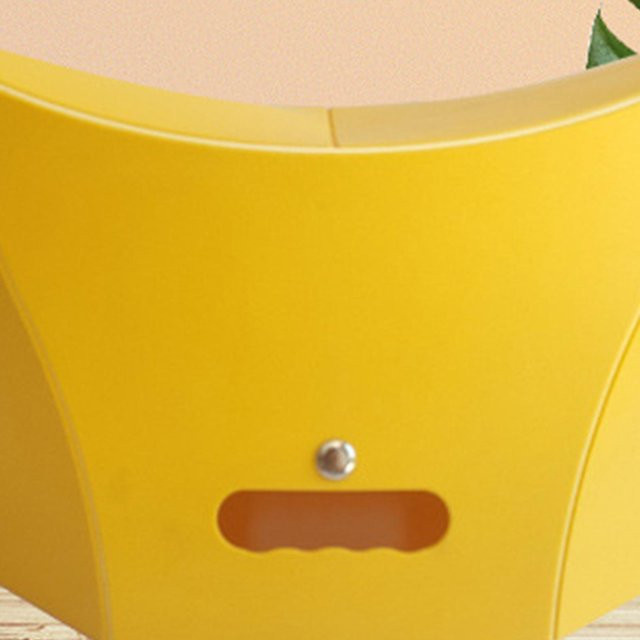 Fishine Outdoor Klapphocker aus Kunststoff in Gelb, tragbarer Campingstuhl für Angeln und Reisen, B/T/H: 45 x 15 x 26 cm - Bild 1
