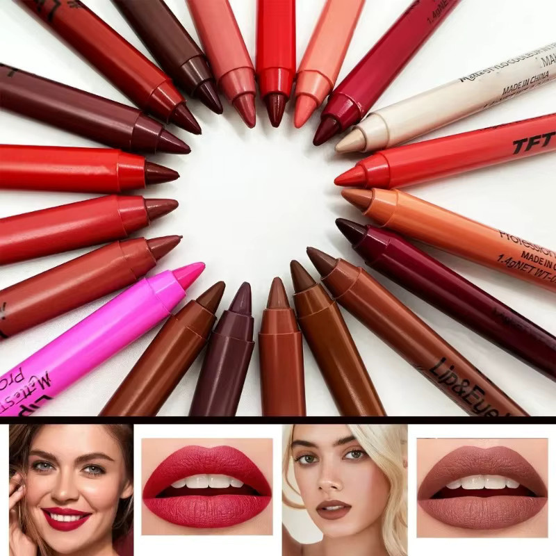 Mattierter Lipliner, 20 Farben, Damen - Bild 4