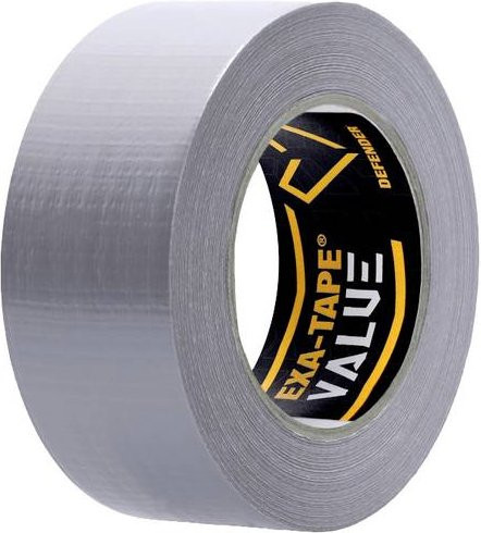 DEFENDER by Adam Hall EXA-TAPE-VALUE S 50 DTEXAVS50 Gewebeband Silber, Breite: 50 mm, Länge: 50 m - Bild 1