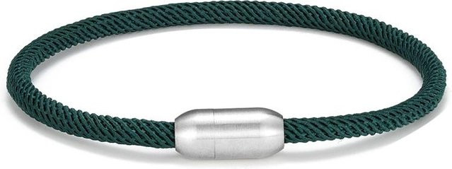 Armband Edelstahl, Paracord, grün, 23cm, Unisex - Bild 1
