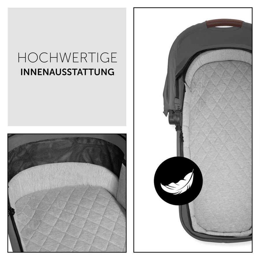 Hauck Faltbare Babywanne Carrycot für Walk N Care Kinderwagen in Dark Grey - Bild 6