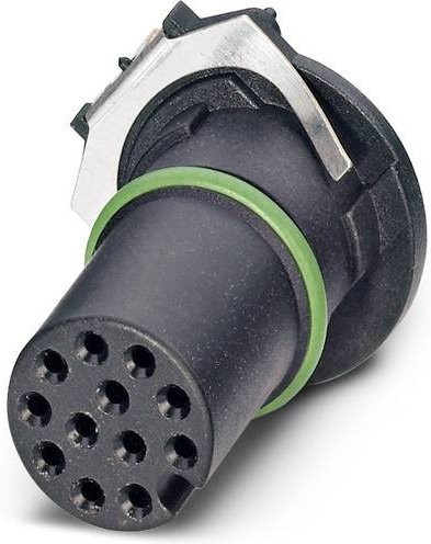 Phoenix Contact 1457704 Sensor-Aktor-Einbausteckverbinder M12 Buchse, 12 Pol, schwarz - Bild 1