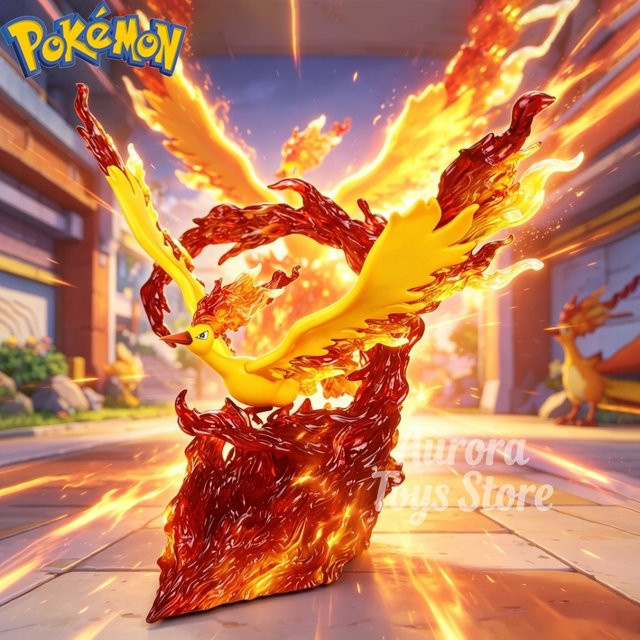 Bandai Pokémon Moltres, Actionfiguren, PVC-Statue, 20cm - Bild 1