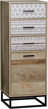 SIT Kommode MAILBOX aus MDF und Metall, 1-türig, braun - Bild 1