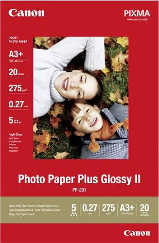 Canon Photo Paper Plus Glossy II PP-201 Fotopapier A3+ Glänzend 20 Blatt - Bild 2