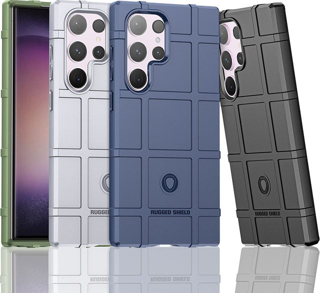 Robuste Silikon Schutzhülle für Samsung Galaxy S24, S24 Plus und S24 Ultra in Grün mit Militärstandard-Schutz - Bild 1