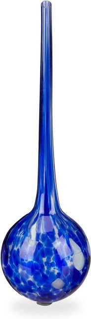 Relaxdays Bewässerungskugel aus Glas in Blau, 2er Set, Höhe: 30 cm, Durchmesser: 9 cm - Bild 1