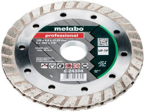 Metabo Diamant-Frässcheibe Universal für Stein und Mauerwerk, Farbe: Silber, Durchmesser: 125 mm, Bohrung: 22,23 mm - Bild 1