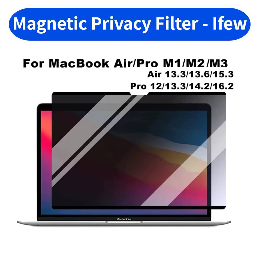 Magnetischer Anti-Spionage Sichtschutzfilter für Apple MacBook Air 13.6 Zoll und MacBook Pro 14/16 Zoll in Schwarz - Bild 6