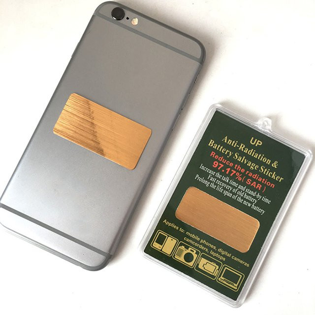 Anti-EMK-Strahlenschutz Quantenschild Aufkleber in Gold für Kamera, Handy und Laptop zur Vermeidung von Ionisation durch EMK-Fusion - Bild 1