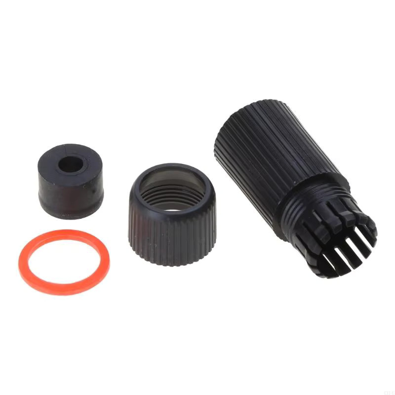 OOTDTY 5er Set RJ45 Wasserdichte Stecker Kappen in Weiß und Schwarz für Outdoor Netzwerk und PoE IP Kameras - Bild 3