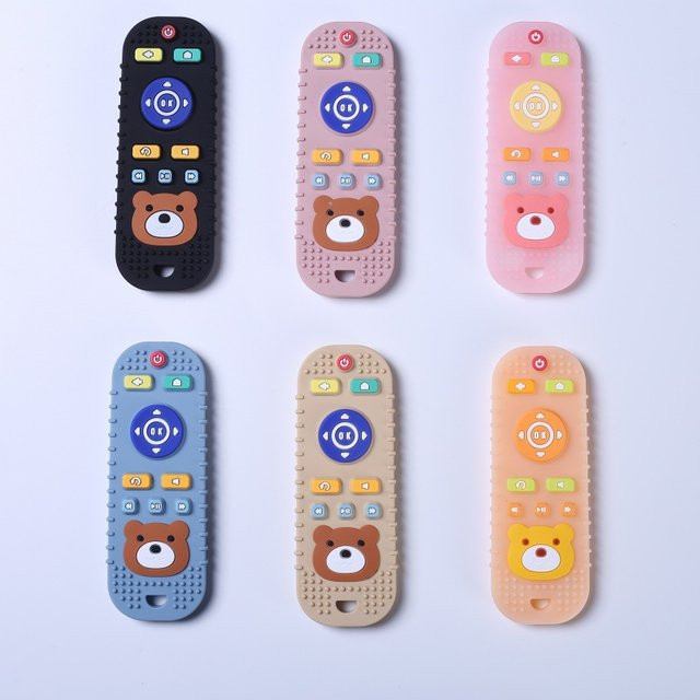 Bunter Silikon-Beißring für Babys mit Cartoon-Tierdesign, BPA-frei - Bild 1