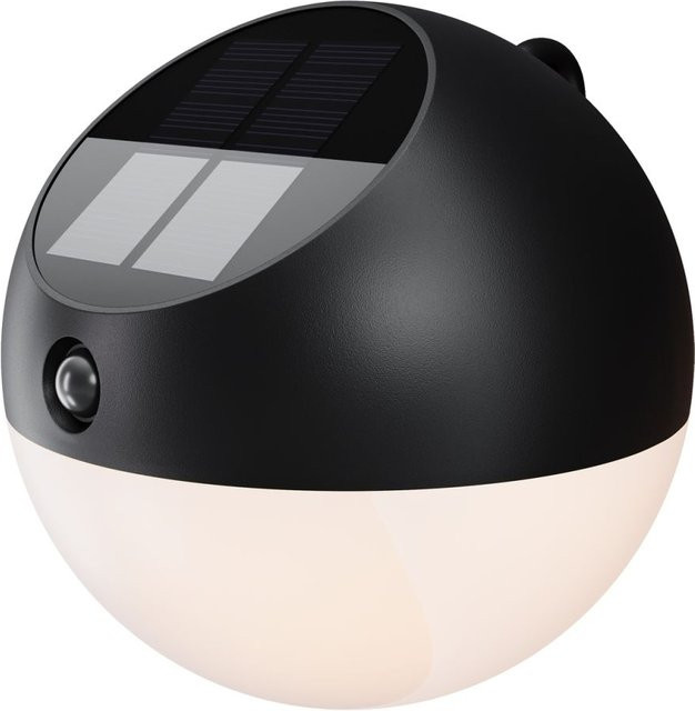 Maytoni Solarleuchte Lactea LED Schwarz Metall mit 102lm und 3000K, B/T/H: 12 x 12 x 13,5 cm - Bild 1