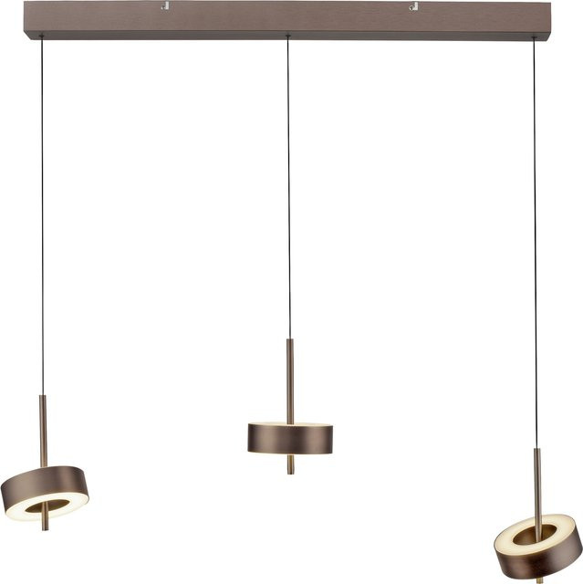 Paul Neuhaus Q-Rotate Pendelleuchte LED 3-flammig, braun, dimmbar mit Fernbedienung - Bild 1