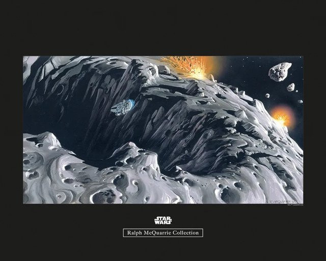 Komar Wandbild Star Wars Asteroid Paper Poster Multicolor B: 50 cm, H: 40 cm - Bild 1