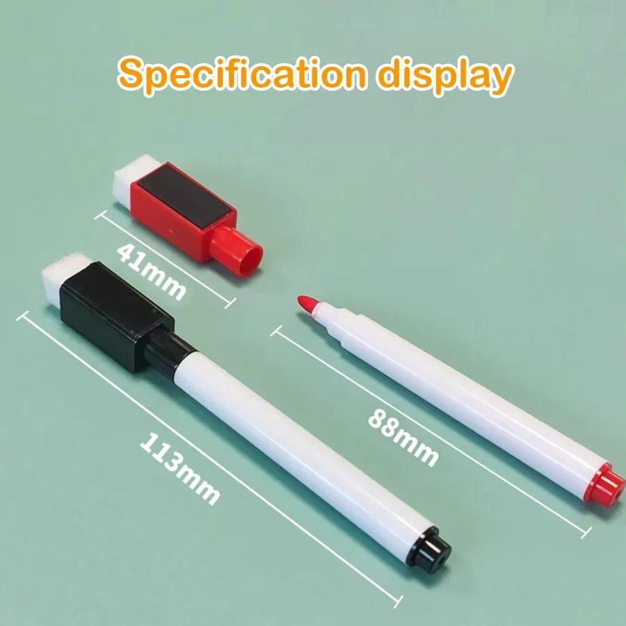 Magnetische Whiteboard Marker Set in Rot und Mehrfarben für Schule und Büro - Bild 3