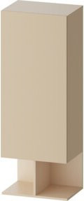 Duravit Halbhochschrank Balcoon in Beige strukturiert mit Tür rechts, B/T/H: 50 x 36 x 132 cm - Bild 1