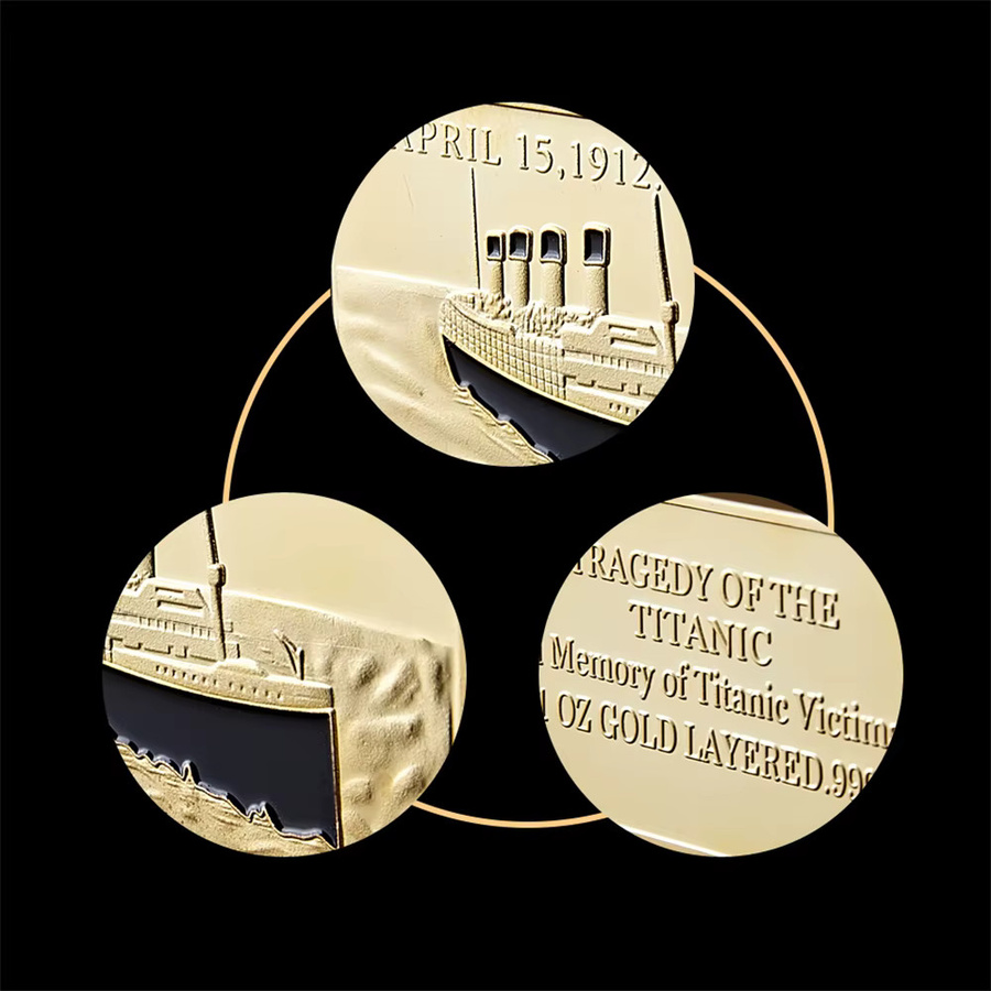 SMJY Titanic RMS Gedenkbar Gold 1 Unze Münzsammlung - Bild 3