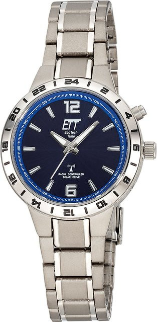 ETT Eco Tech Time Damenuhr, Solar, Titanium, 32 mm, Blau, 5 ATM - Bild 1