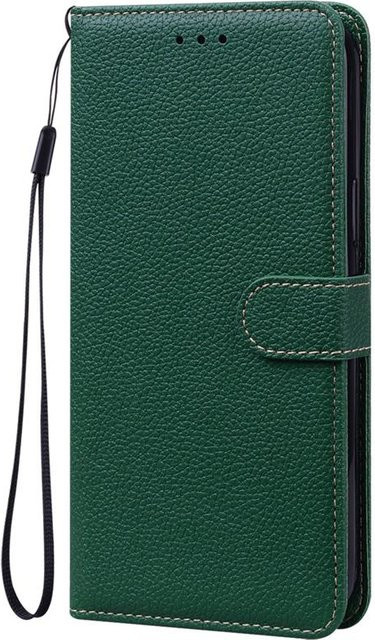 Klassische Leder-Handyhülle für Samsung Galaxy A52S 5G, A53, A13, A23, A33, A73, A12, A22, A32, A72, A51, A71 in Grün - Bild 1