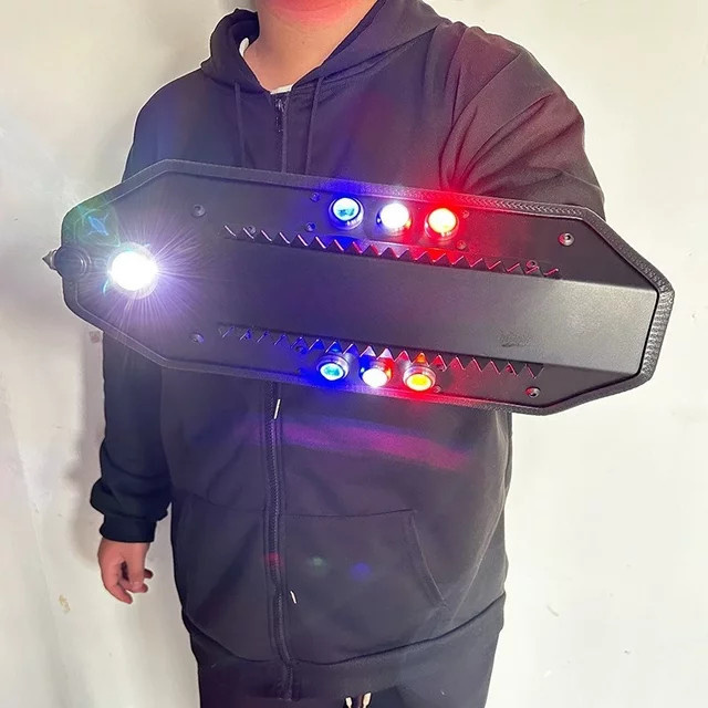 Taktischer Armschild aus Aluminiumlegierung zur Selbstverteidigung und als Schnittschutz, Farbe: Schwarz - Bild 1
