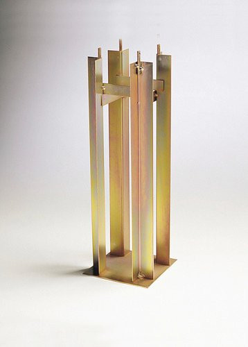 Konstsmide Fundament aus verzinktem Stahl in Gold, B/L: 96 x 500 mm - Bild 1