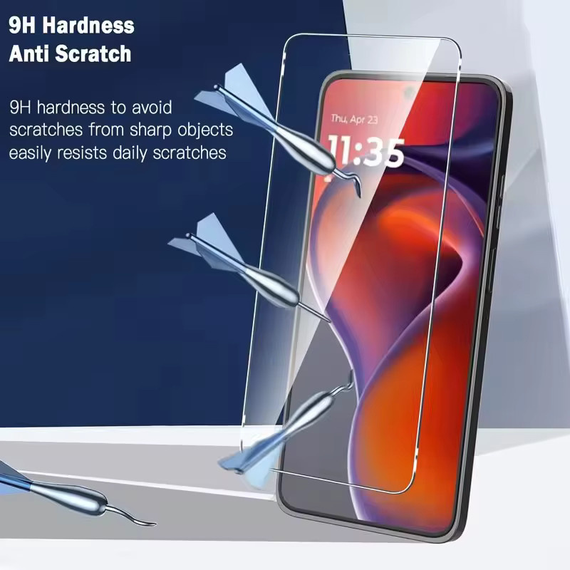 3er-Set gehärtete Displayschutzfolien aus HD-Glas für Motorola Moto G86 G06 G15 G64 Power G24 in Transparent - Bild 5