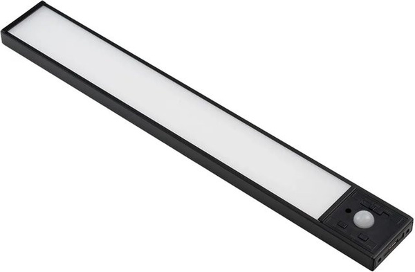 LUXULA LED Unterbauleuchte Akku, Schwarz, CCT Warm-Kaltweiß, Dimmbar mit Bewegungsmelder, Magnetische Kabellose Schrankleuchte für Küche und Möbel, Breite: 30 cm