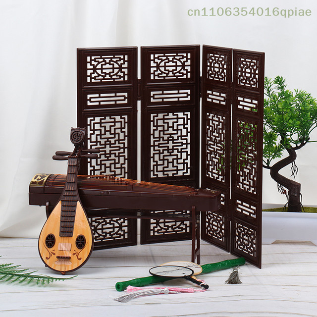 Sommer4 Miniatur-Faltschirm für Puppenhäuser, Ornament, Holz, Bunt / Mehrfarbig - Bild 1