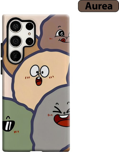 Squishy Pals Stoßfeste Handyhülle für Samsung Galaxy S25 Ultra, S24, S23 Ultra und S23 Plus in Multicolour mit robuster Doppelschicht-Rückabdeckung - Bild 1
