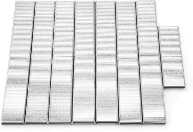 Fishine Hochleistungsklammern für Elektro- und Drucklufttacker 440K 440KB 425K, 2040 Stück, Silber - Bild 1
