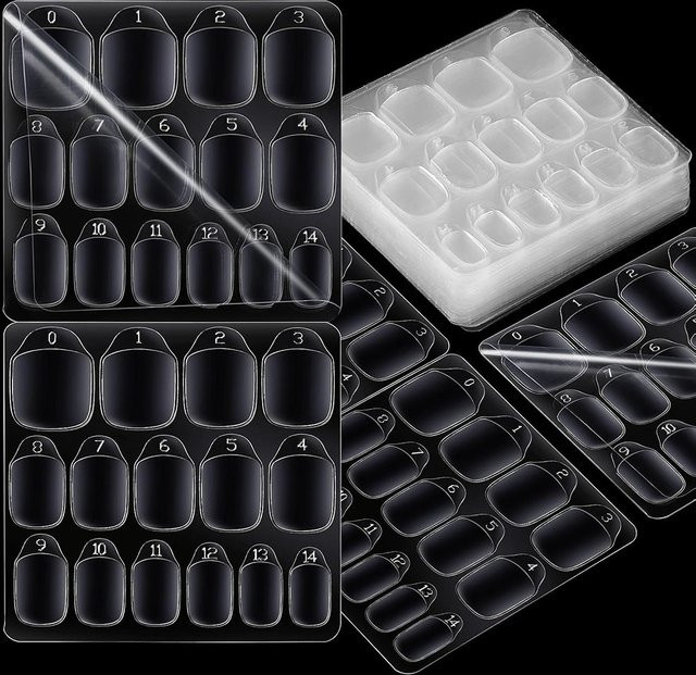 felaxuu Nagelklebestreifen, 600 Stück, 15 Größen, Unisex - Bild 1