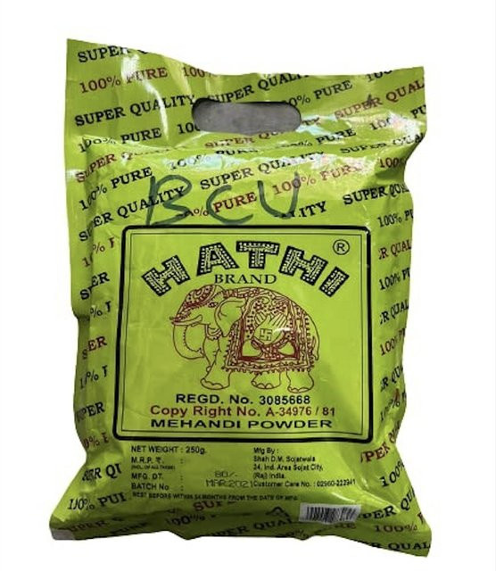 Hathi Mehandi-Pulver Henna, beige, 250 g - Bild 1