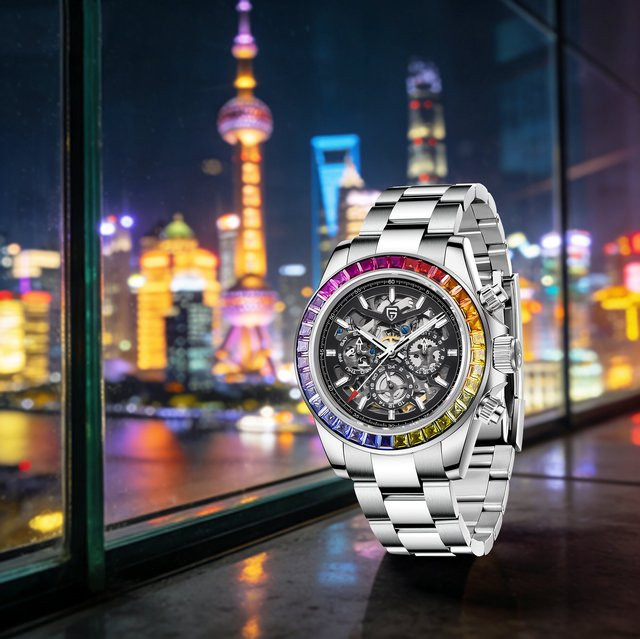 PAGANI DESIGN Chronograph, Automatik, Edelstahl, Bunt, Herren - Bild 1